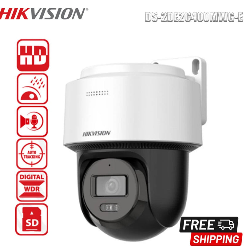 Hikvision Original DS-2DE2C400MWG-E 4MP Smart Light PT Camera Auto-tracking IP66